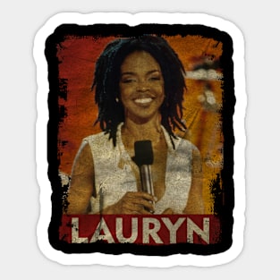 TEXTURE ART-Lauryn Hill - RETRO STYLE 3 Sticker